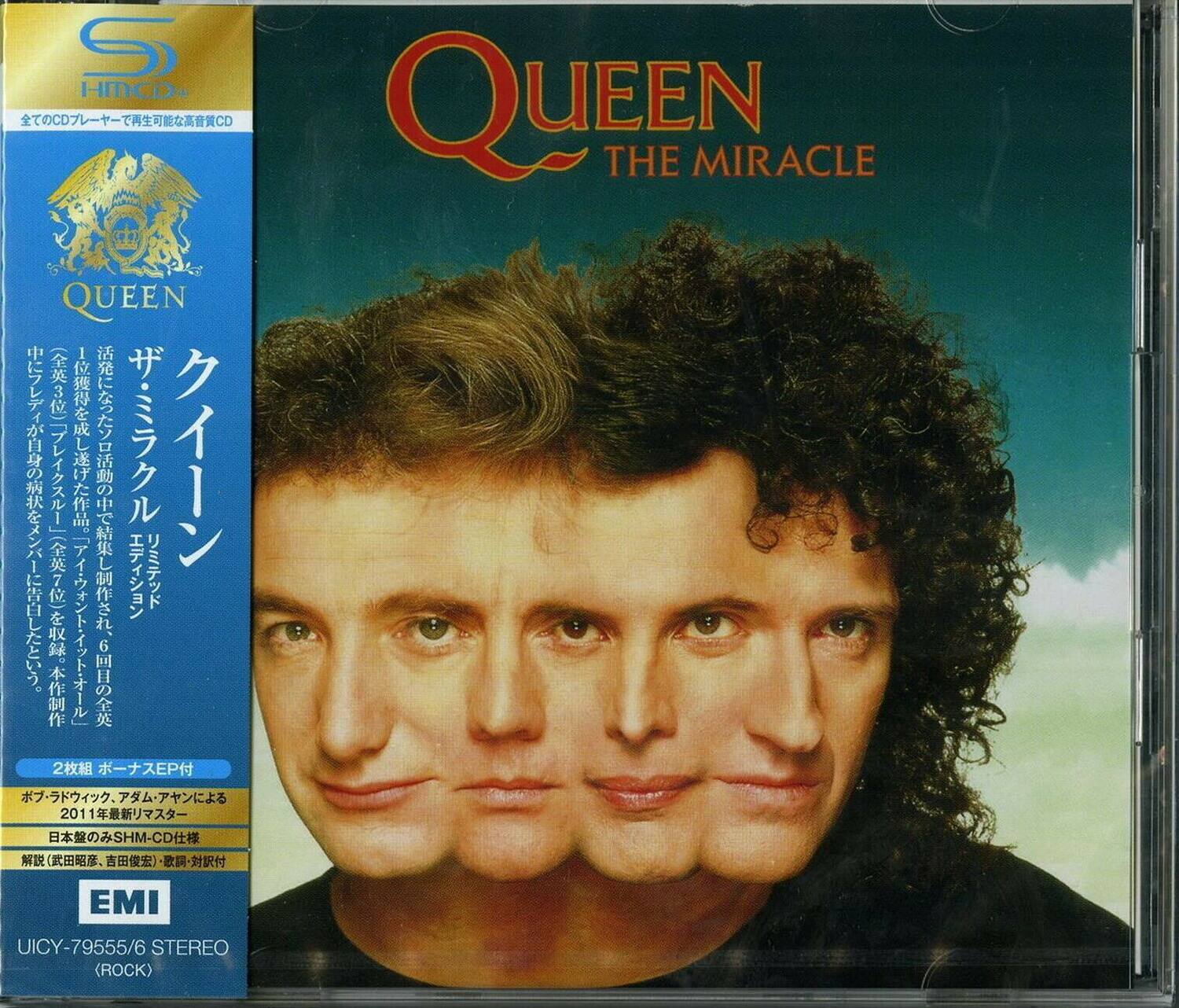 S HMCD CDCD QUEEN THE MIRACLE QUEEN  
3)7) 1 6   2 EP  2011 201 SHM-CD  (  )  EMI UICY-79555/6 STEREO (ROCK)