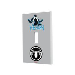 Keyscaper - Marvel Badge Hidden-Screw Light Switch Plate - Single Toggle - Venom