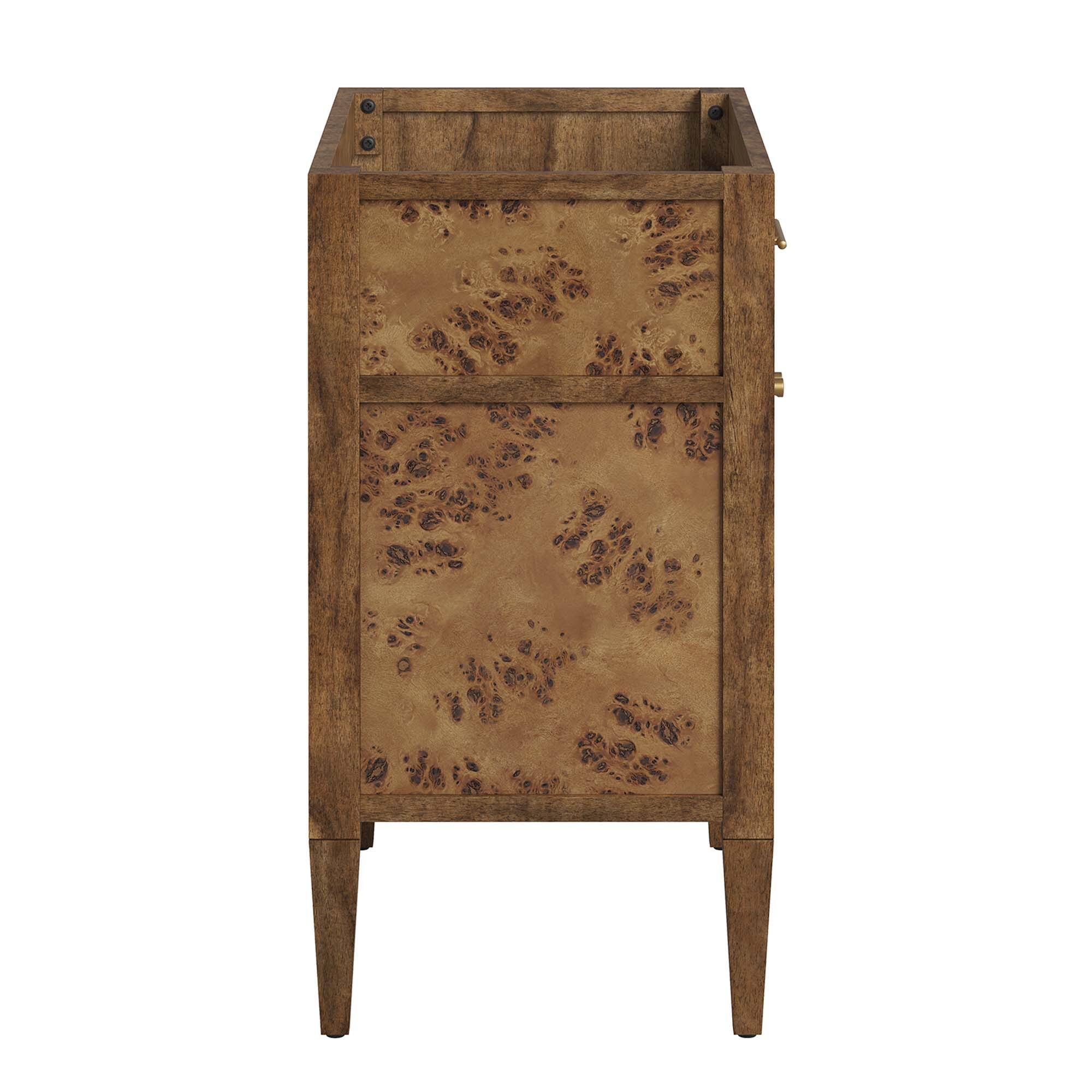 Alt View 1. Modway - Elysian Bathroom Cabinet Basin Not Included by Modway - Brown.