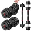 Front. FEIERDUN - 40lbs Adjustable Dumbbell Set, 3-in-1 Converts to Barbell & Kettlebell, Home Gym Weights for Men & Women - 40LB.