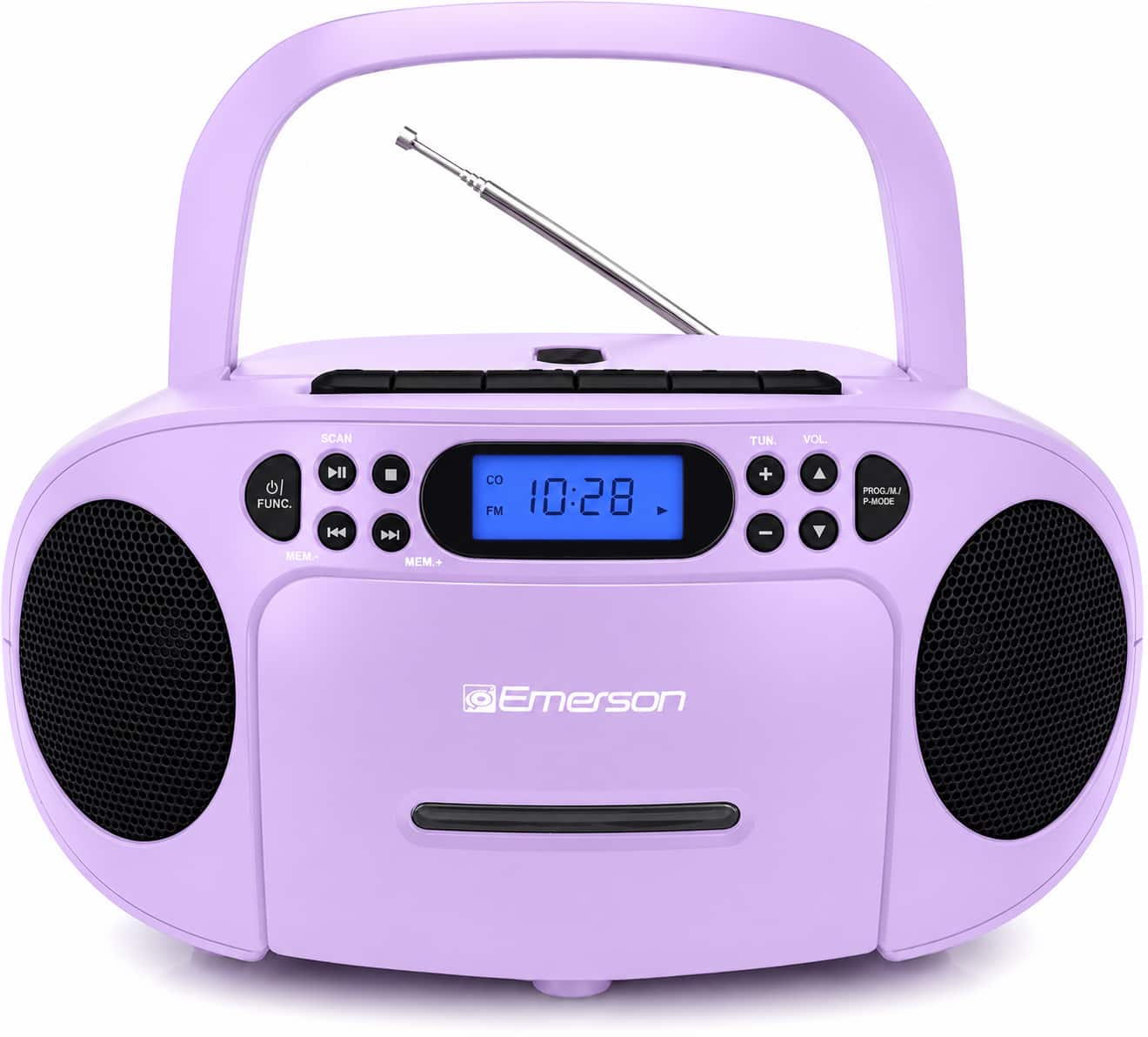 SCAN TUN VOL. FUNC. II H D O FM 10:28 + - PROG/MEM. - MEM.+ Emerson