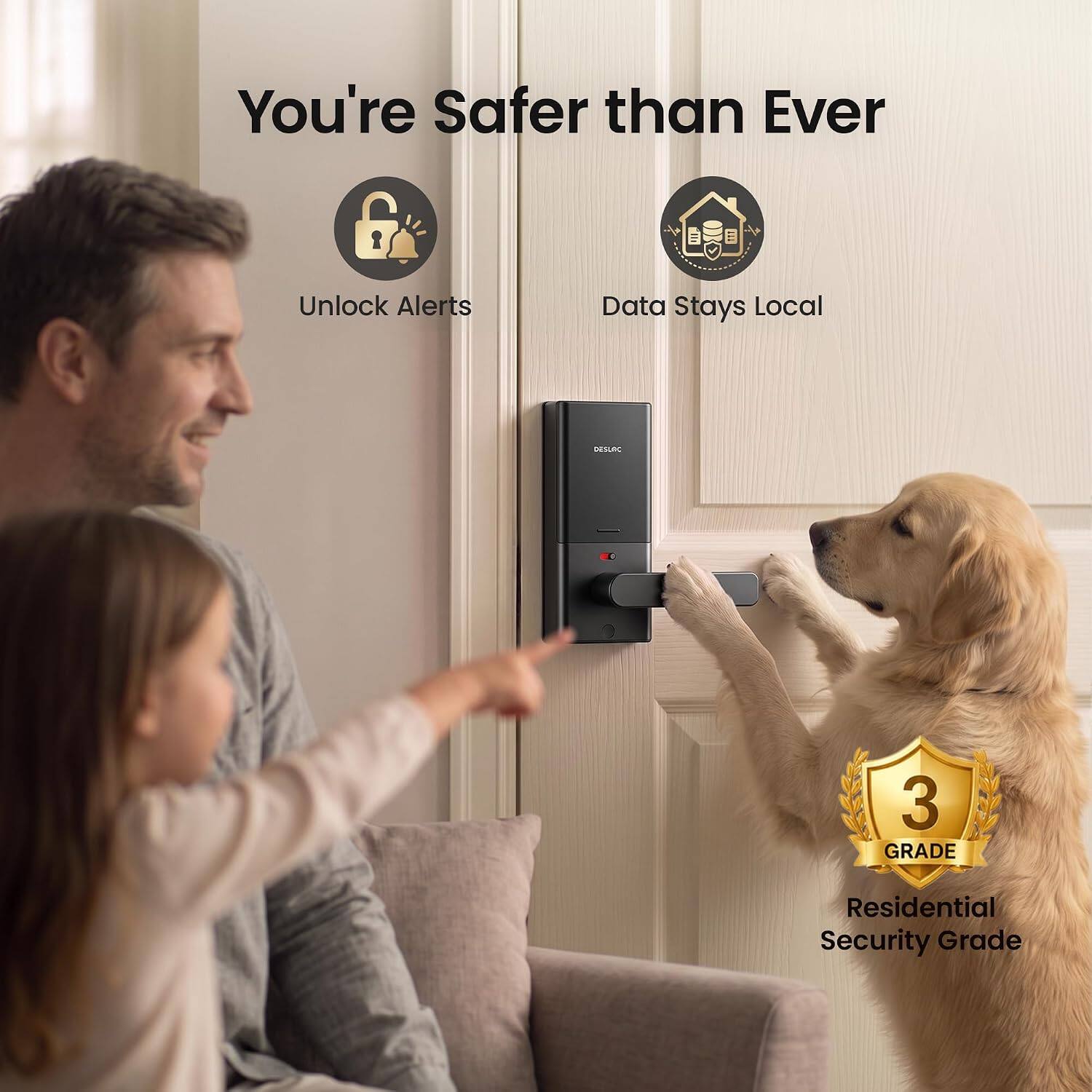 You're Safer than Ever

Unlock Alerts
Data Stays Local

3 GRADE
Residential Security Grade