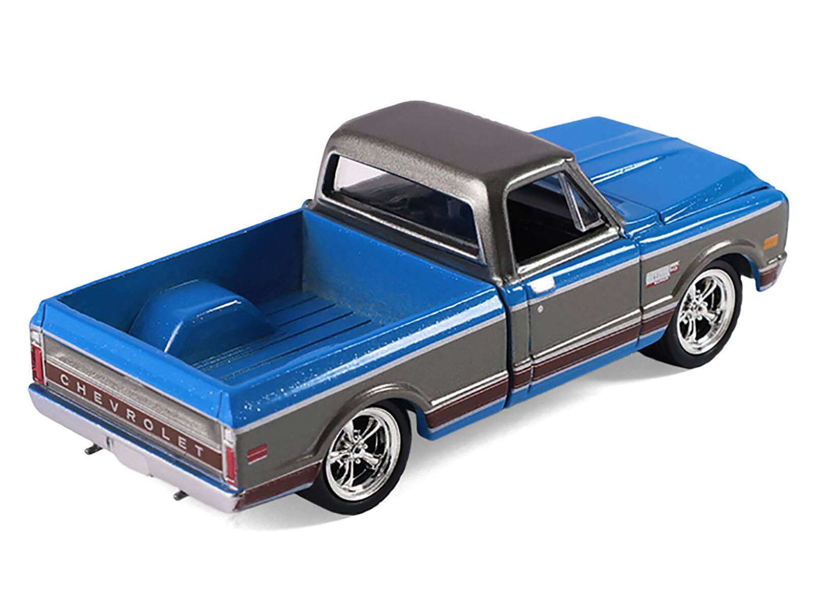 GREENLIGHT 30547 CHEVROLET - C-10 CHEYENNE PICK-UP SHORT BED 1972 - RED GREY - 1