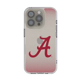 Keyscaper - NCAA - Alabama Crimson Tide Linen Logo iPhone Clear Case - 15 - Multicolor