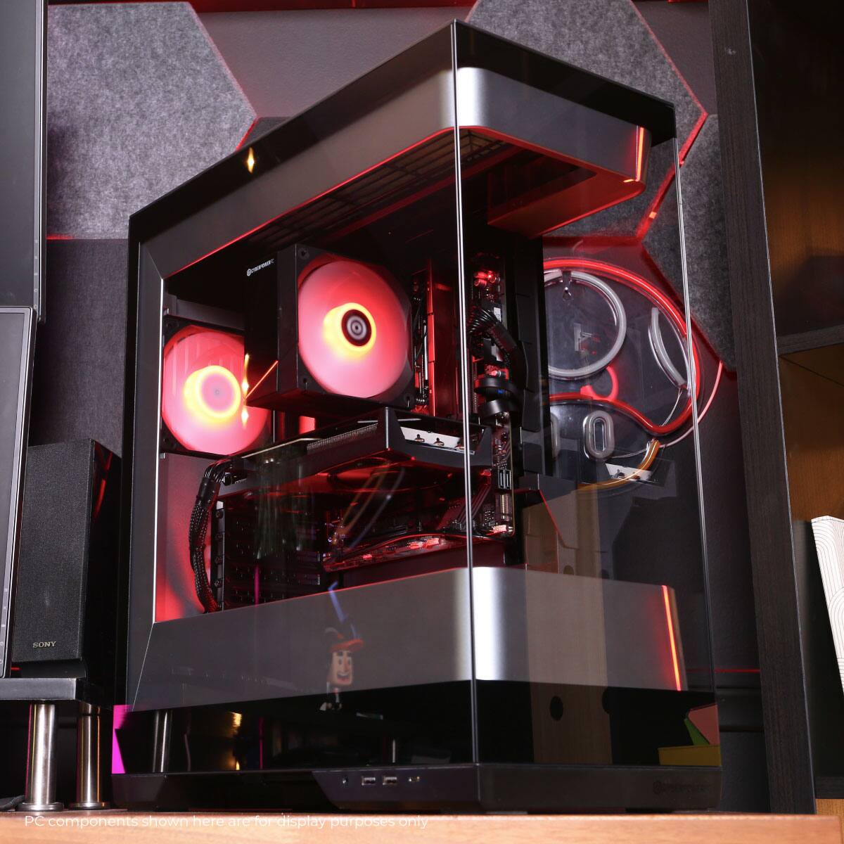PC components shown here are for display purposes only.