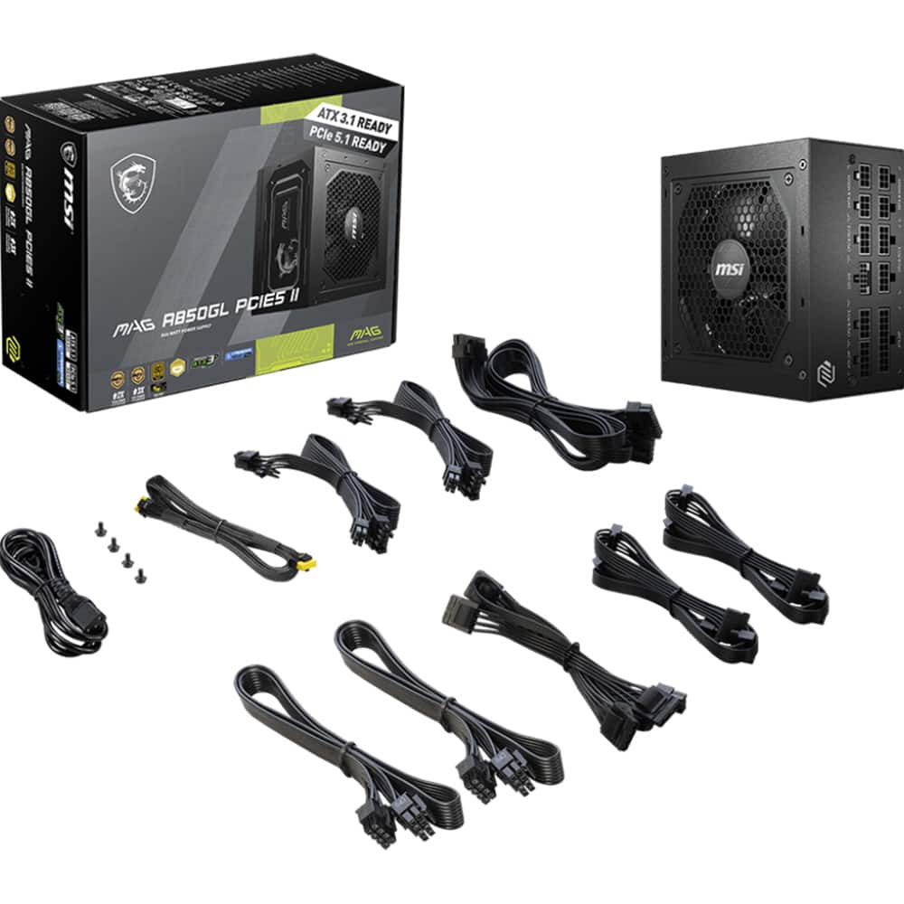 MSI MAG 850W Power Supply MAGA850GLPCIE5II - Best Buy