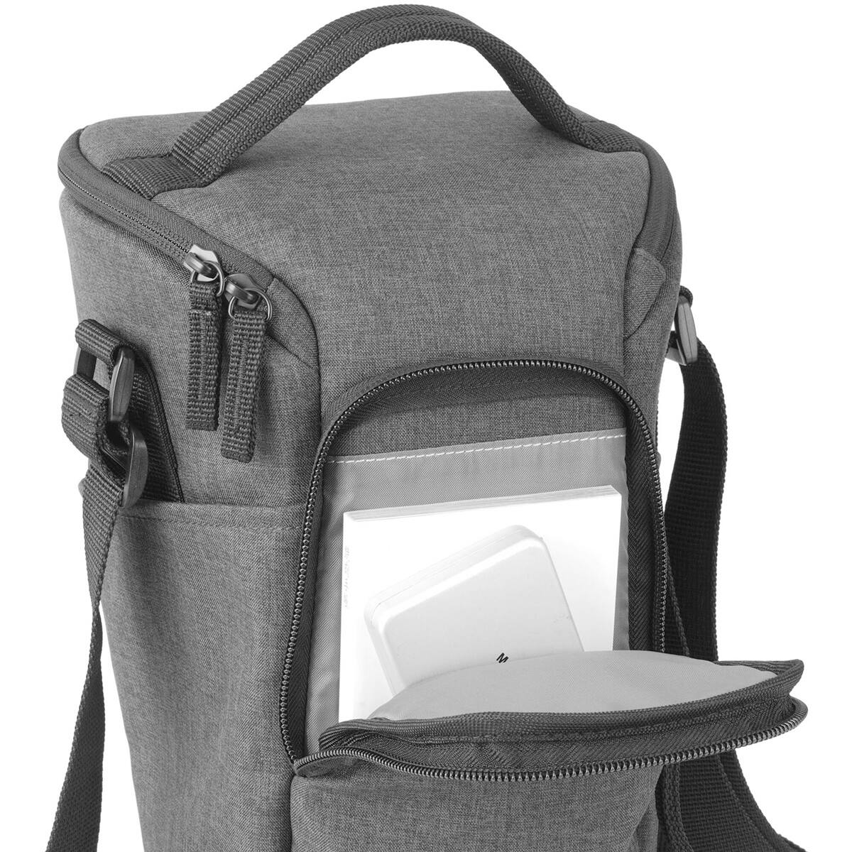 Alt View 3. Vanguard - Vanguard Vesta Aspire 16Z 5.3L Shoulder Zoom Bag, Gray.
