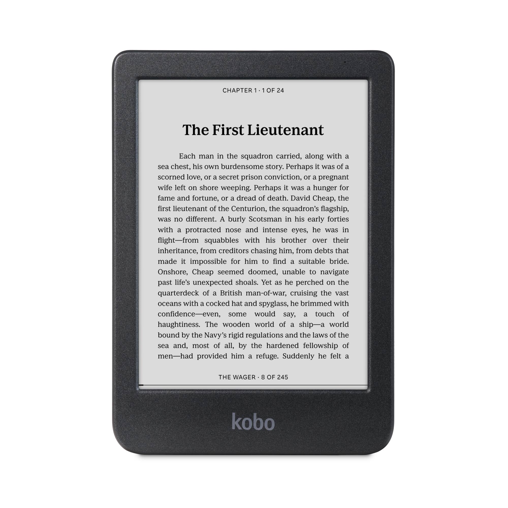 Kobo - Clara BW-eReader-6" Glare-Free Touchscreen with ComfortLight PRO-Dark Mode Option-Waterproof-16GB - 2024 - Black