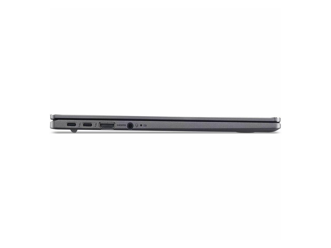 Alt View 3. Acer - Acer Chromebook Plus 714 - 14" Touchscreen - Intel Core Ultra 7 - 16 GB - 256 GB SSD - Wi-Fi 7 - Iron.