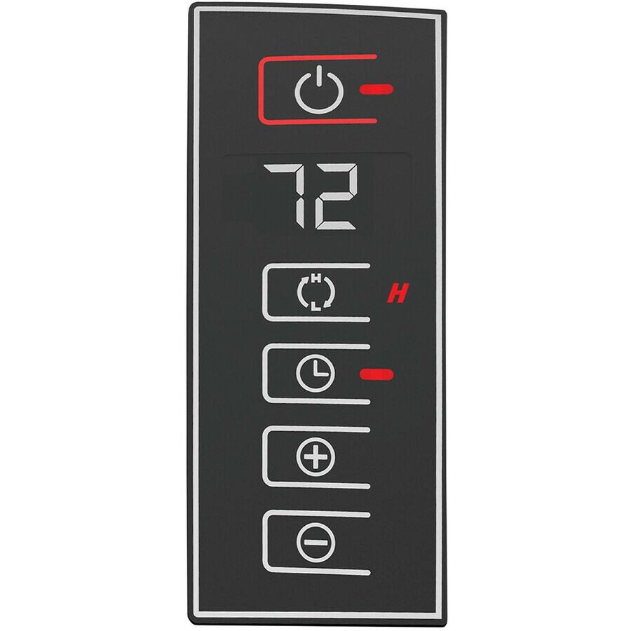 Alt View 2. Lasko - Lasko Cyclonic Digital Ceramic Heater with Remote - Ceramic - Electric - 1500 W - 2 x Heat Settings - 1500 W - Remote - Black.