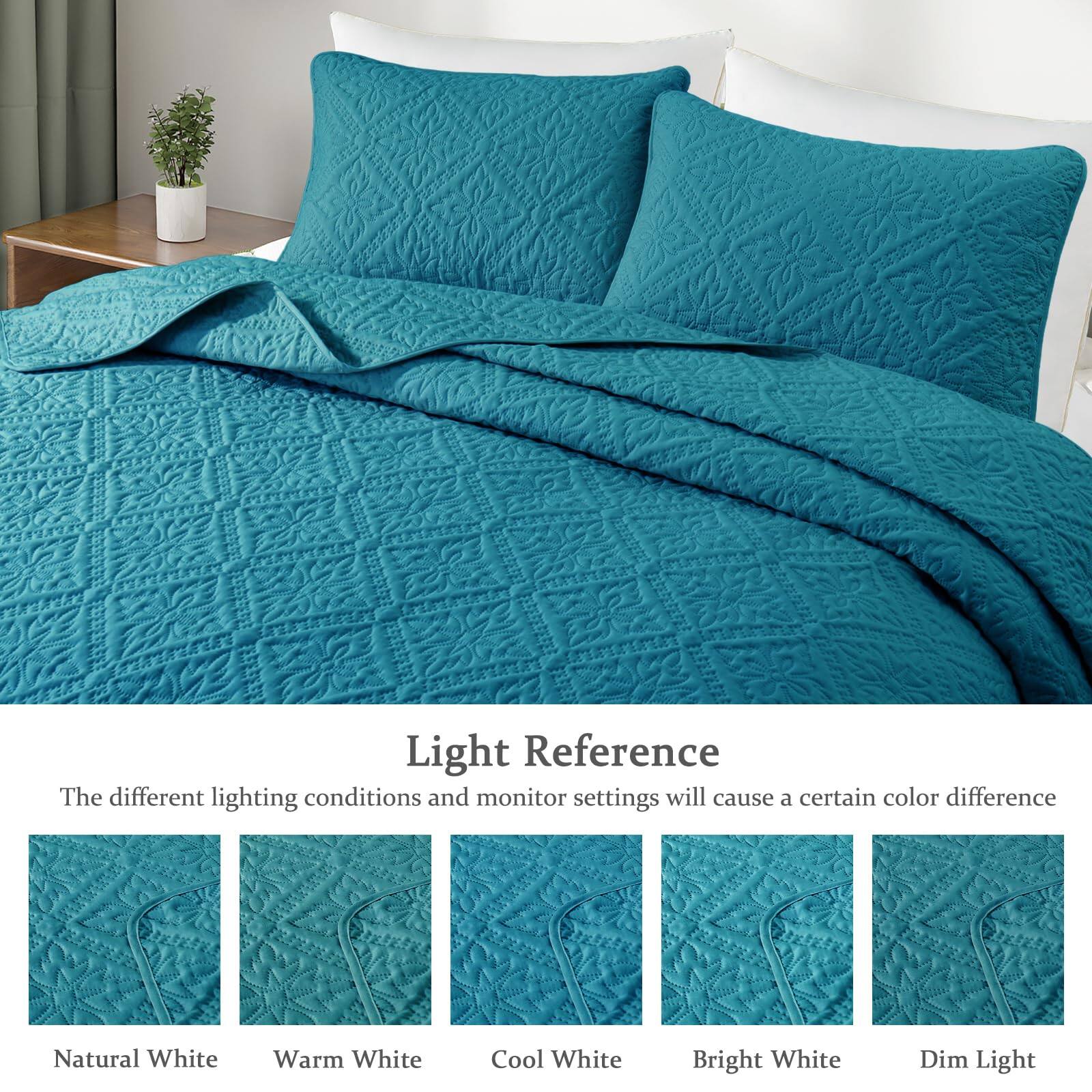 Light Reference

The different lighting conditions and monitor settings will cause a certain color difference

Natural White  
Warm White  
Cool White  
Bright White  
Dim Light