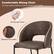 Comfortable Dining Chair: The high-quality materials combine comfort and durability. Soft Sponge Cushion Waterproof PU Leather.