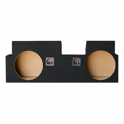 Front. SoundBox - SoundBox LCE-J002/12U, Jeep Gladiator Dual 12 Subwoofer Enclosure, 2019-2024.