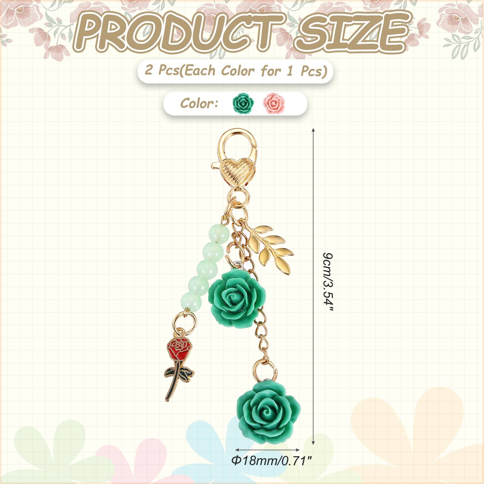 PRODUCT SIZE  
2 Pcs (Each Color for 1 Pcs)  
Color:  
9cm/3.54"  
18mm/0.71"