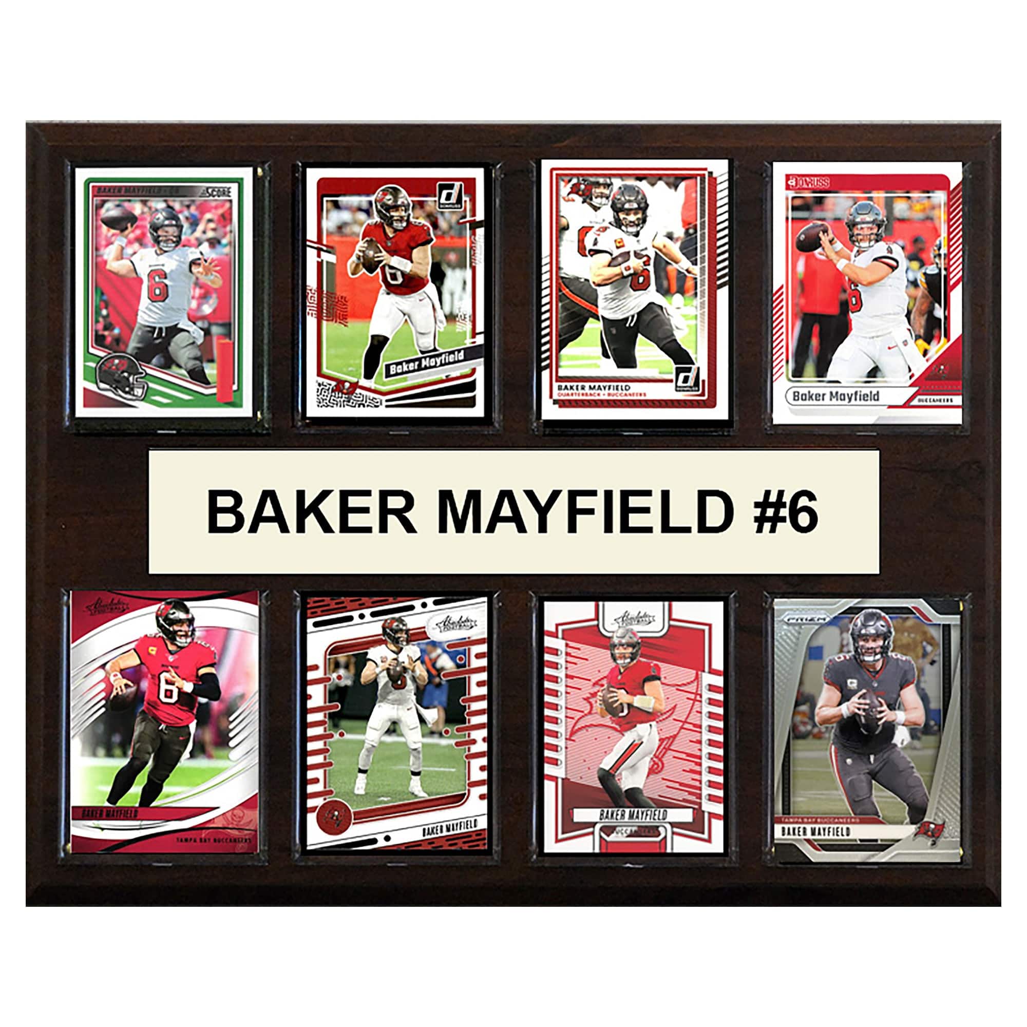 "C&I Collectibles - Baker Mayfield Tampa Bay Buccaneers 12"" x 15"" Trading Card Plaque - Multicolor" price history on PriceWatchPro