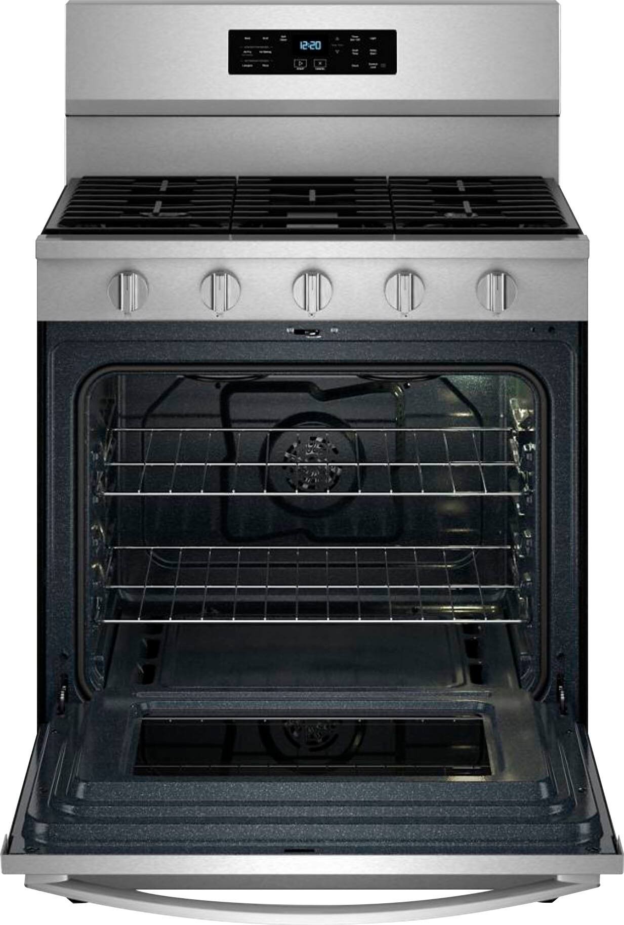 Alt View 3. Whirlpool - 5.0 Cu. Ft. Freestanding Single Gas Range with Air Fry and Air Baking - Stainless Steel.