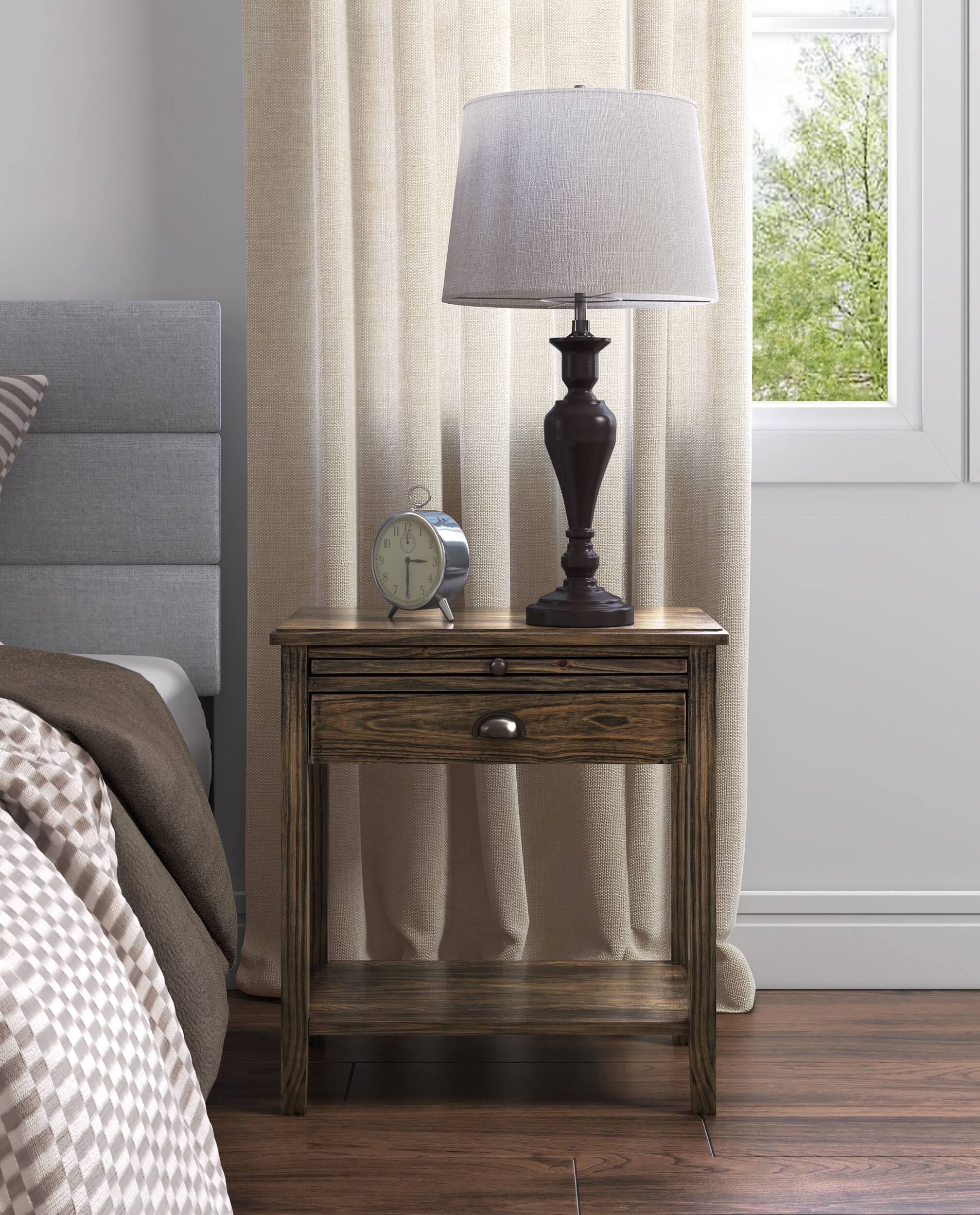 Angle. Click Decor - Murphy End Table - Brown.