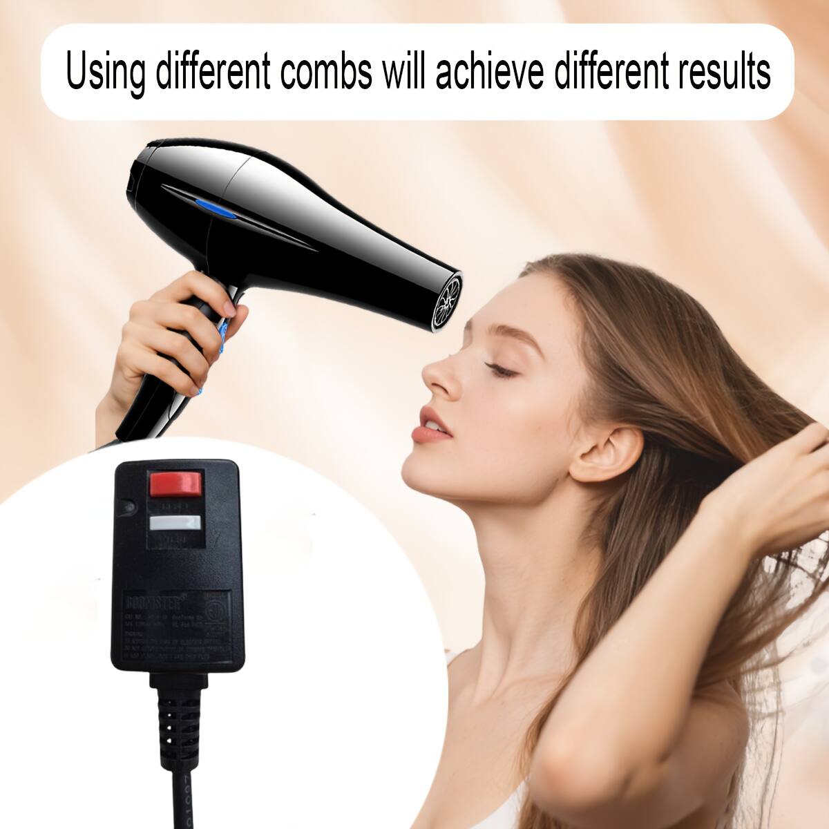 Using different combs will achieve different results