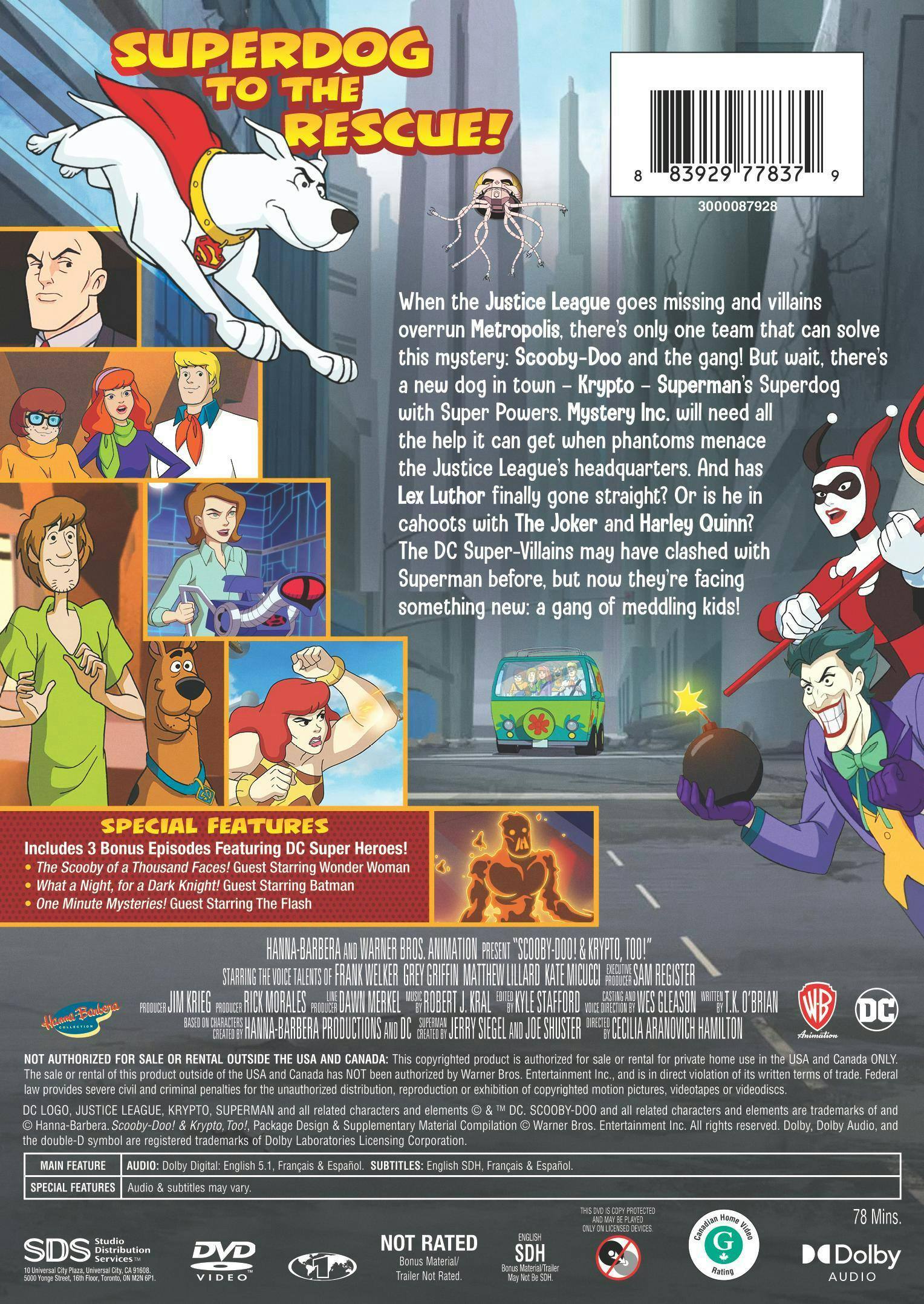 Back. Scooby-Doo! And Krypto, Too! [DVD].