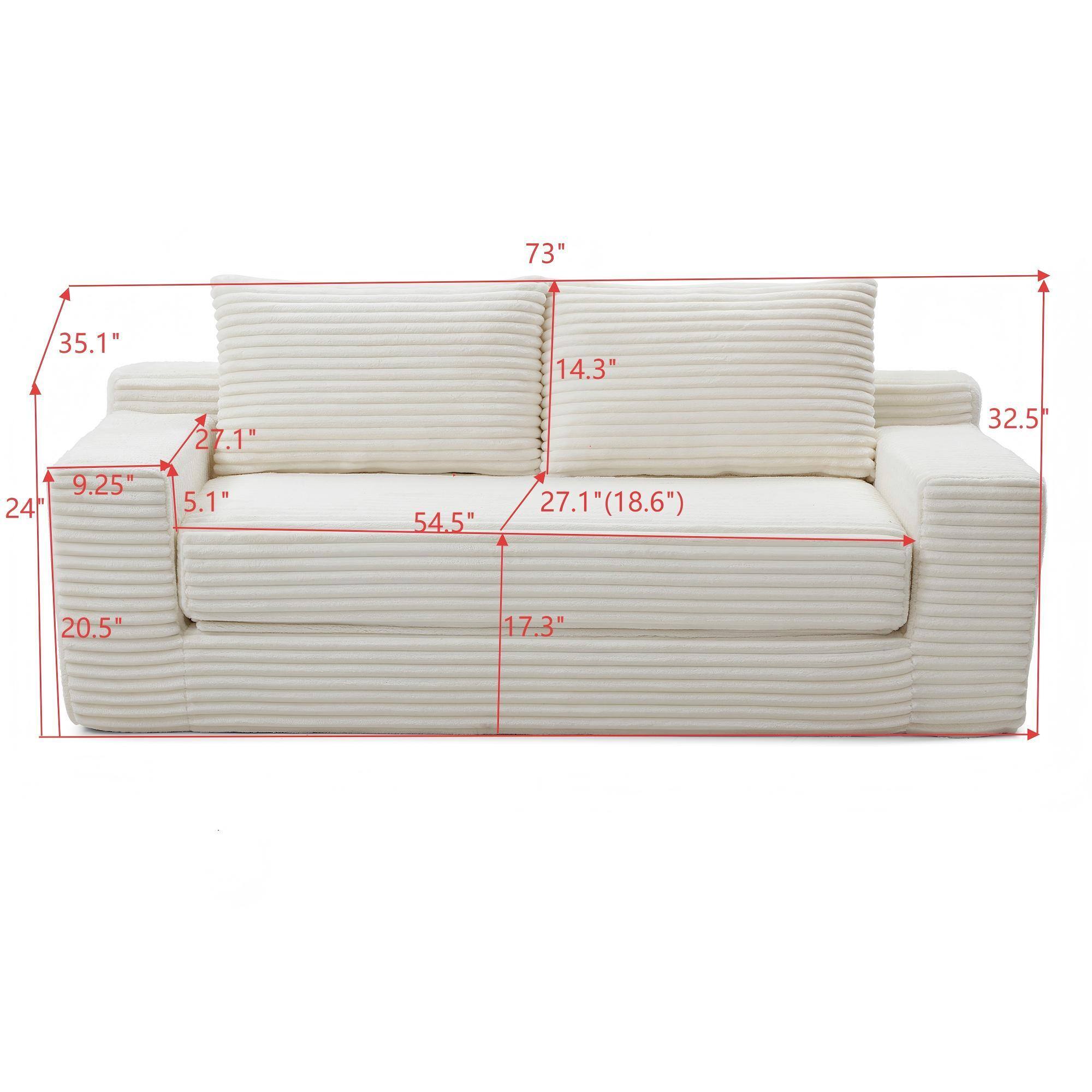 73"  
35.1"  
14.3"  
27.1"  
32.5"  
9.25"  
24"  
5.1"  
54.5"  
27.1" (18.6")  
20.5"  
17.3"