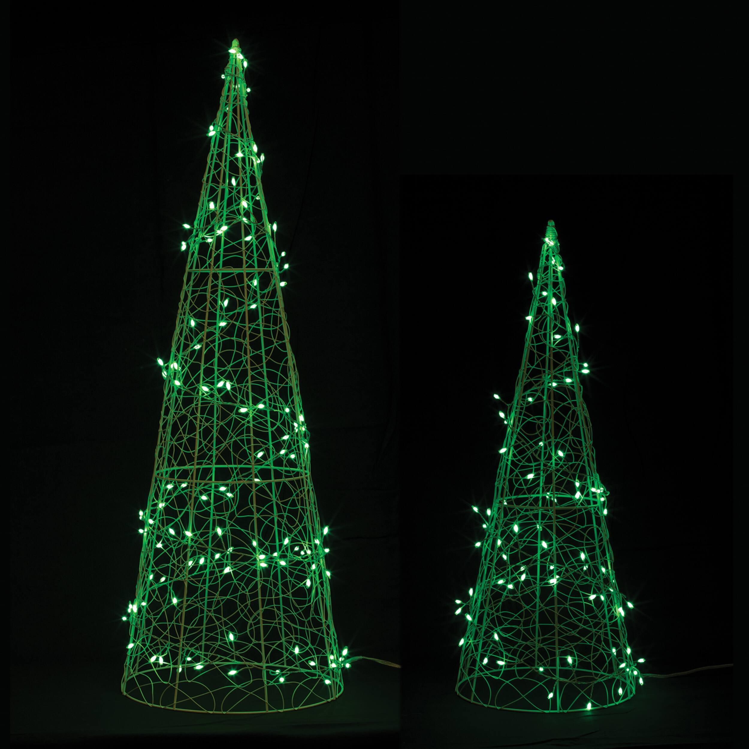 Alt View 1. BreeBe - Multicolor LED Tree (Set of 2) - White, Multicolor.