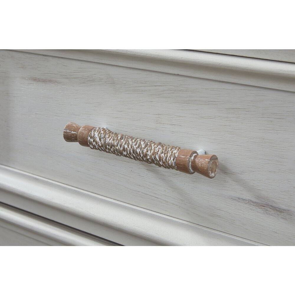 Alt View 1. American Woodcrafters - Beach Comber Chest - Weathered White - Sand Top - White.