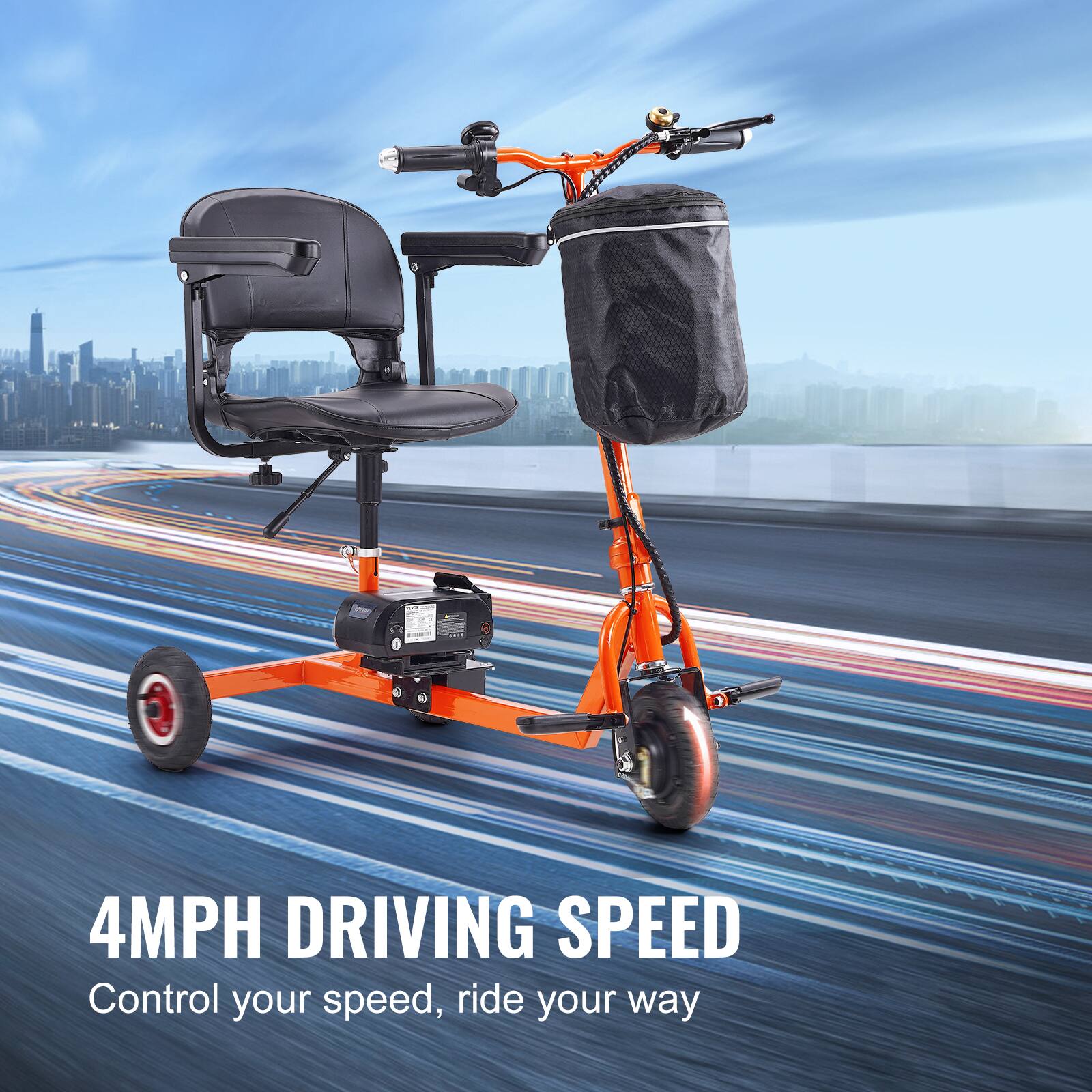 4MPH DRIVING SPEED  
Control your speed, ride your way