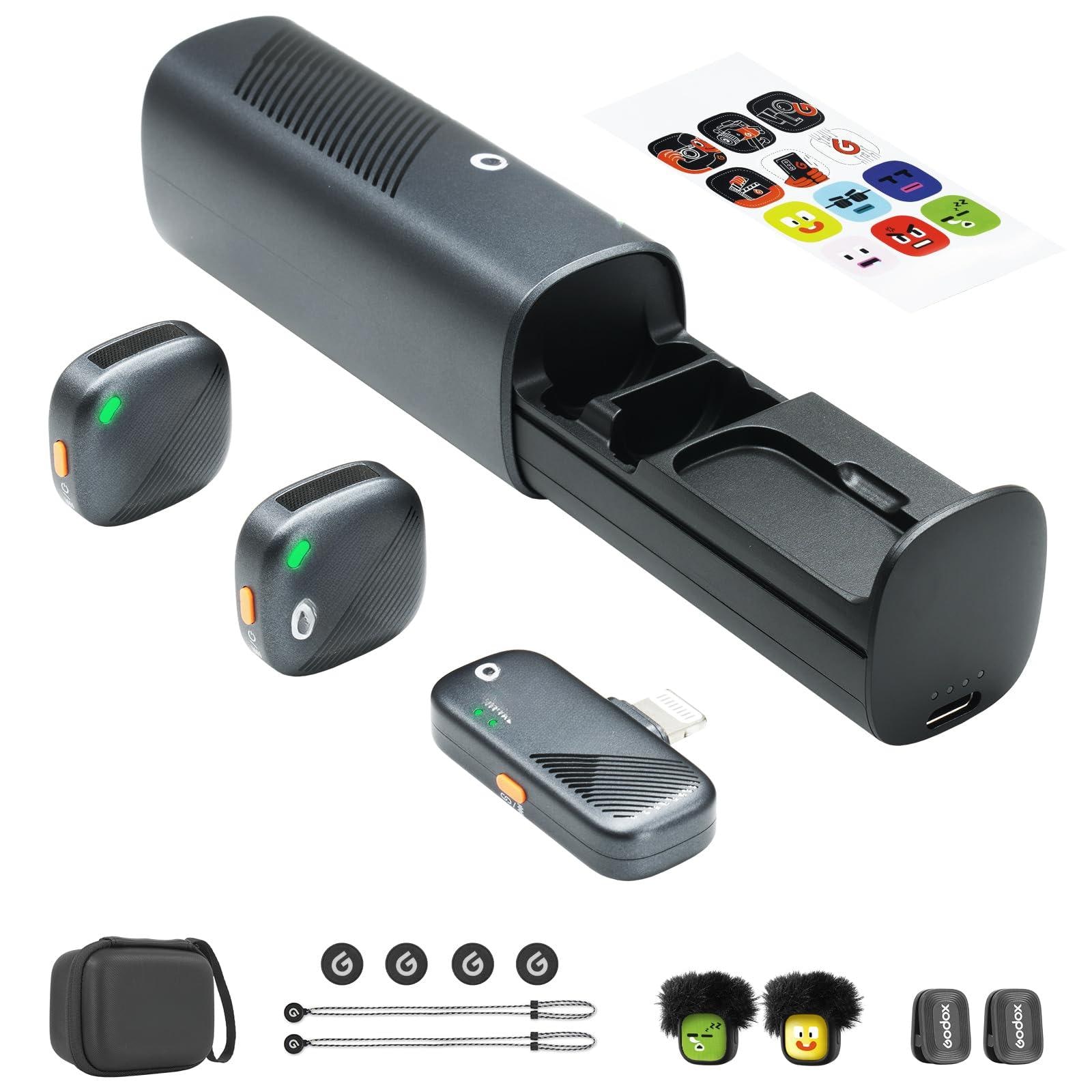 Empire DigiLabs - Cube sl Kit2 Wireless Lavalier Microphone For Iphone lightning Device 8h Life Mic Range Noise Cancelling With Charging - Default