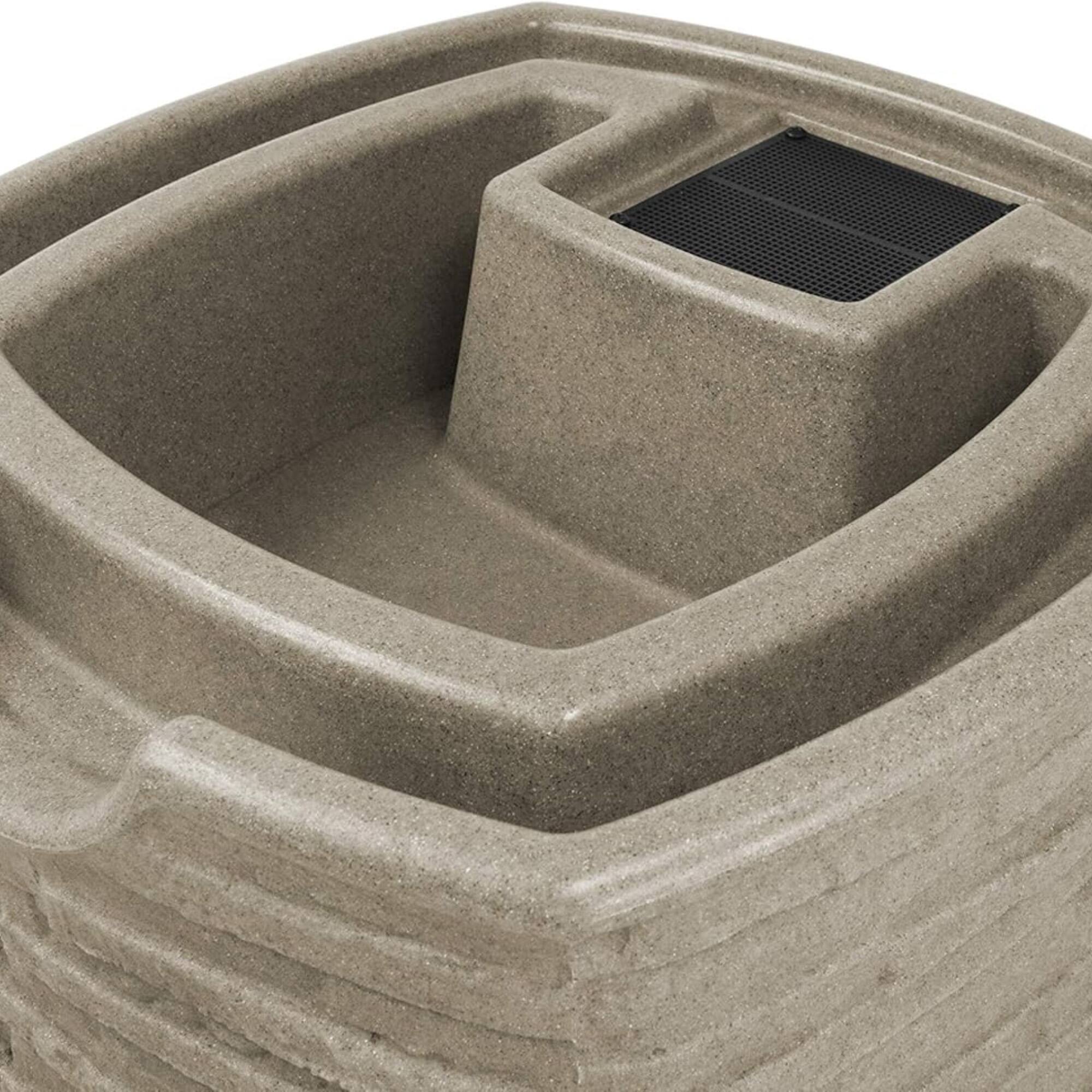 Alt View 6. Good Ideas - Good Ideas Impressions Riverwalk 50 Gallon Rain Saver with Spigots, Sandstone - Sandstone.