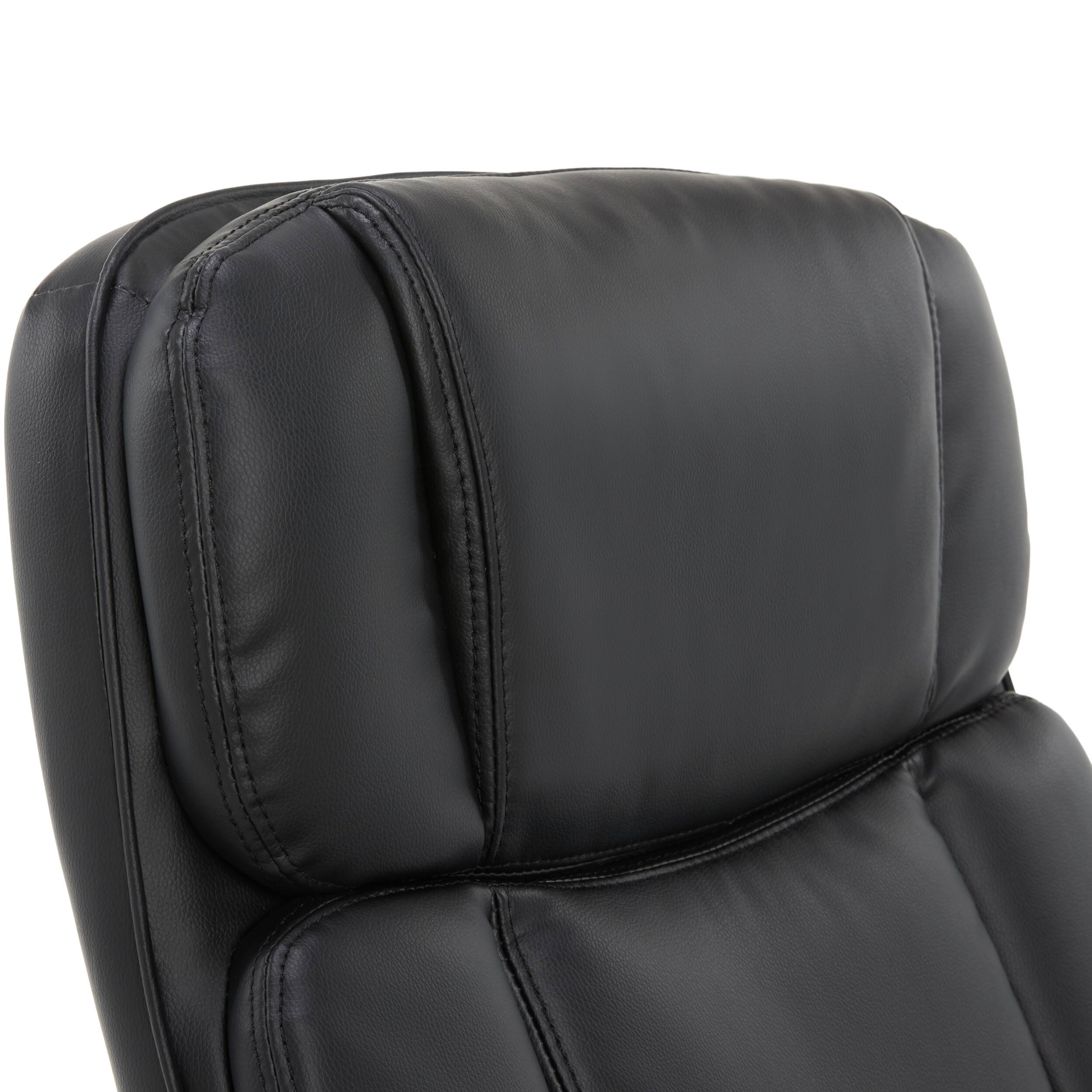 Alt View 16. Serta - Fairbanks Bonded Leather Big and Tall Executive Office Chair - Black.