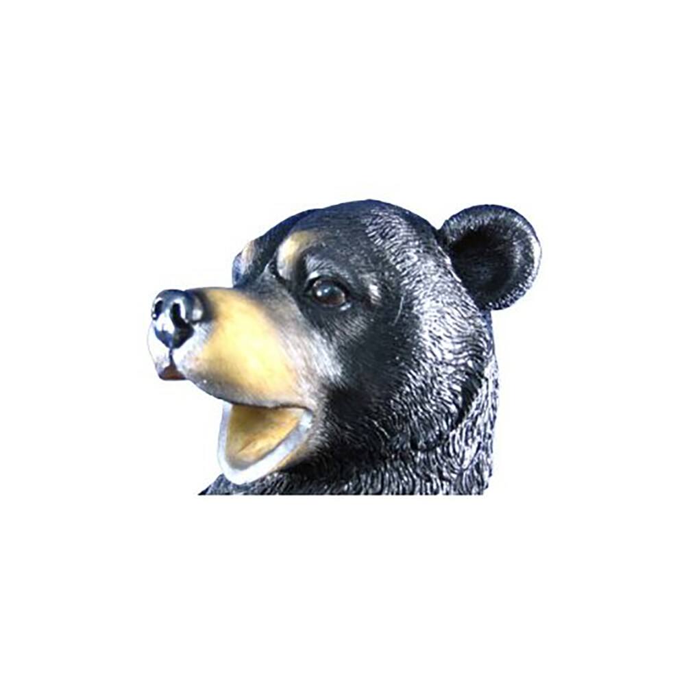 Alt View 4. Zeckos - Playful Bear Cub Wine Bottle Holder Kitchen Decor - Black.