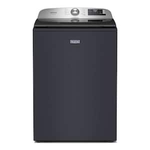 Maytag - 5.3 Cu. Ft. Pet Pro Top Load Impeller Washer with Extra Power and Sanitize Cycle with Oxi - Midnight Steel