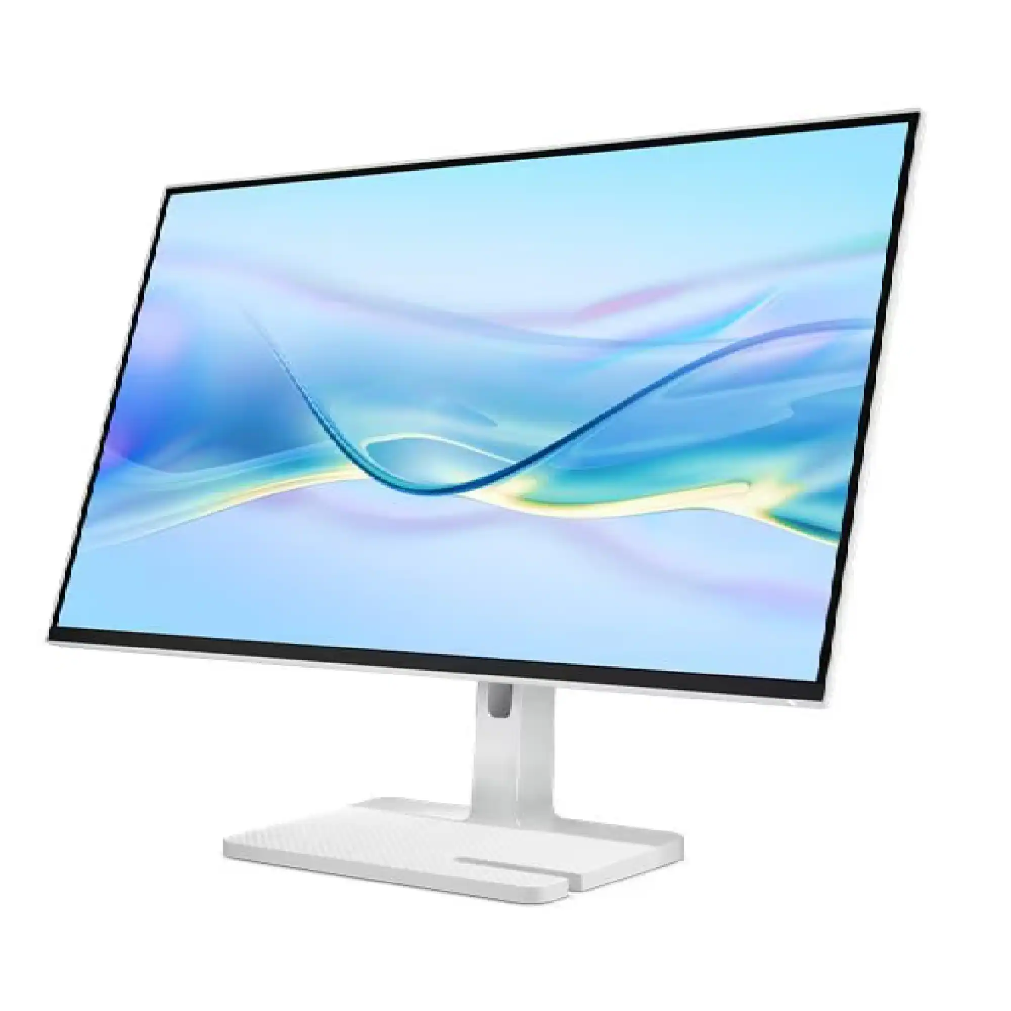 Front. Lenovo - Lenovo L27h-4A 27" Monitors 1HDMI 1VGA 0USB 350 nits 48Hz IPS 1ms - Cloud Grey.