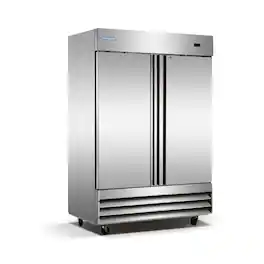 Magic Chef - Commercial 48 cu. ft. 2-Door Upright Reach-In Freezer - Stainless Steel