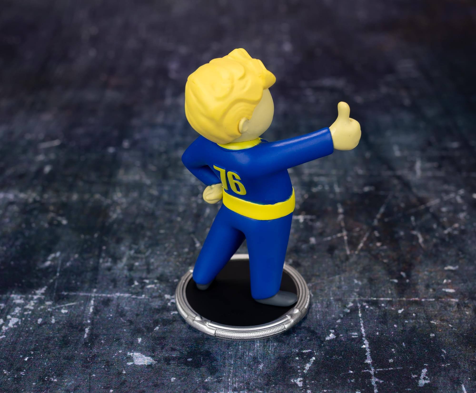 Alt View 4. Toynk - Fallout Vault Boy Thumbs-Up 3-Inch Mini Figure - Blue.