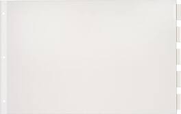 Cardinal - 11" x 17" Paper Insertable Dividers, 5-Tab, 1/St - Clear