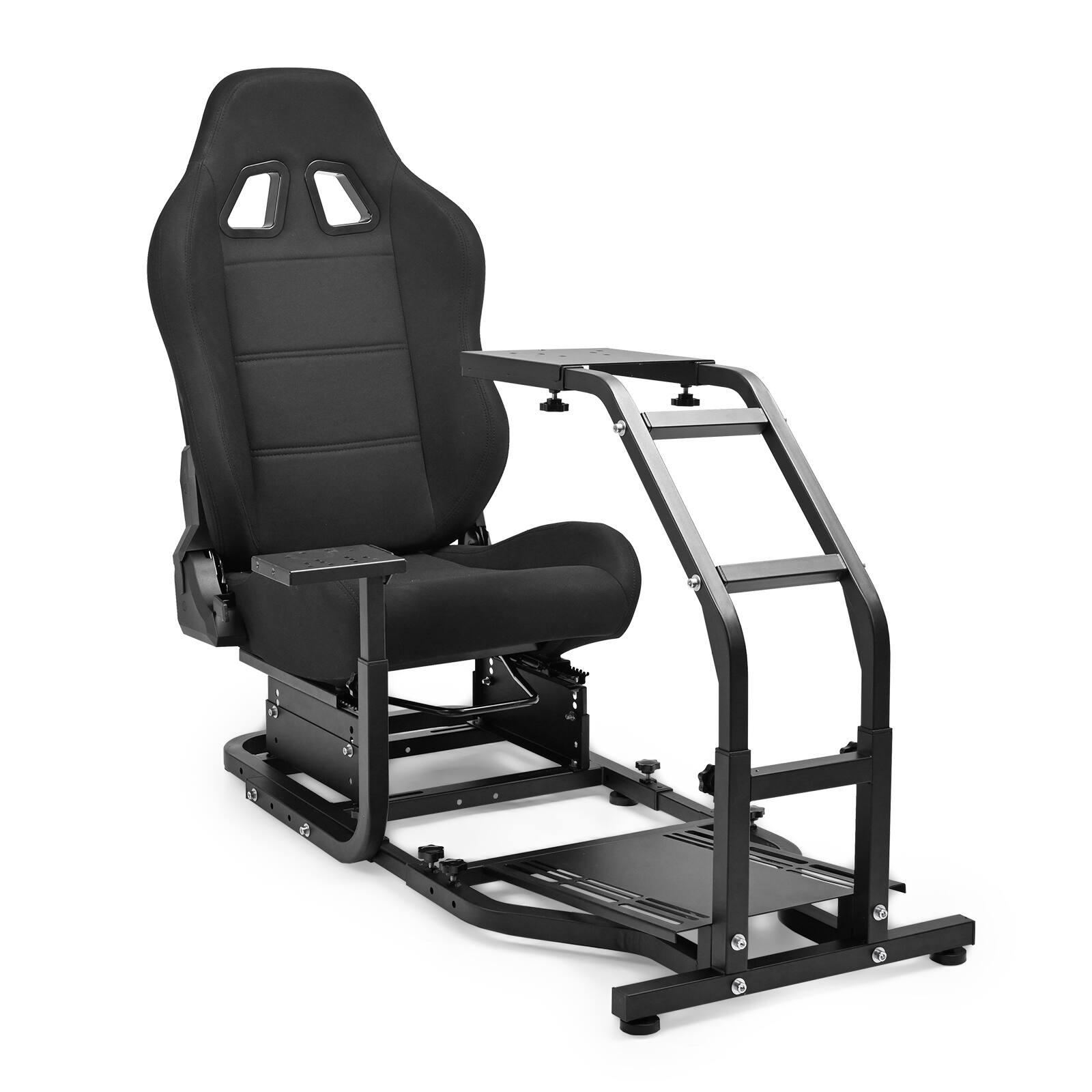 Front. Dardoo - Dardoo - Ergonomic Alloy Steel Racing Simulator Cockpit For Logitech G29 G920 - Black - Black.