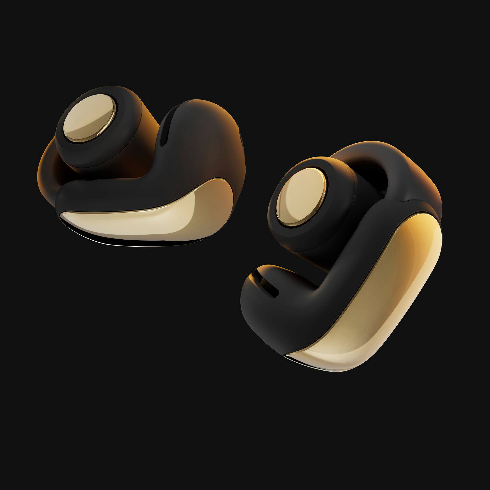 Alt View 5. Bose - Ultra Open-Ear True Wireless Open Earbuds - Desert Gold.