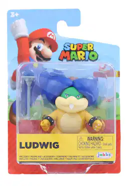 Jakks Pacific - Super Mario World of Nintendo 2.5 Inch Figure | Ludwig Von Koopa - Blue