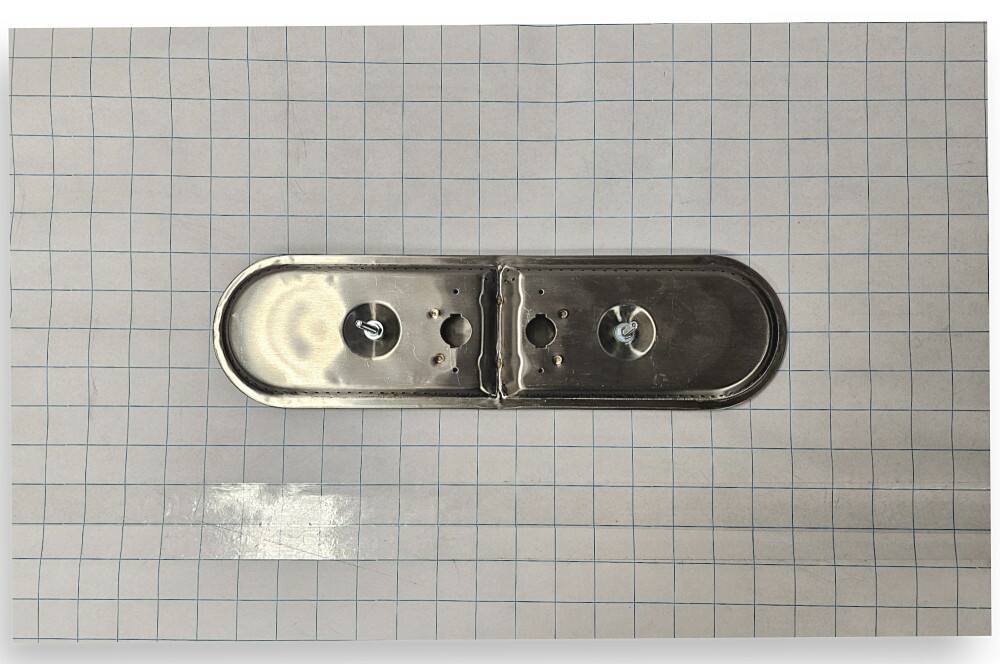 Alt View 7. Music City Metals - Music City Metals - MCM101510225 burner head, ovl twn 2.25, ss, 14.75 x 4.