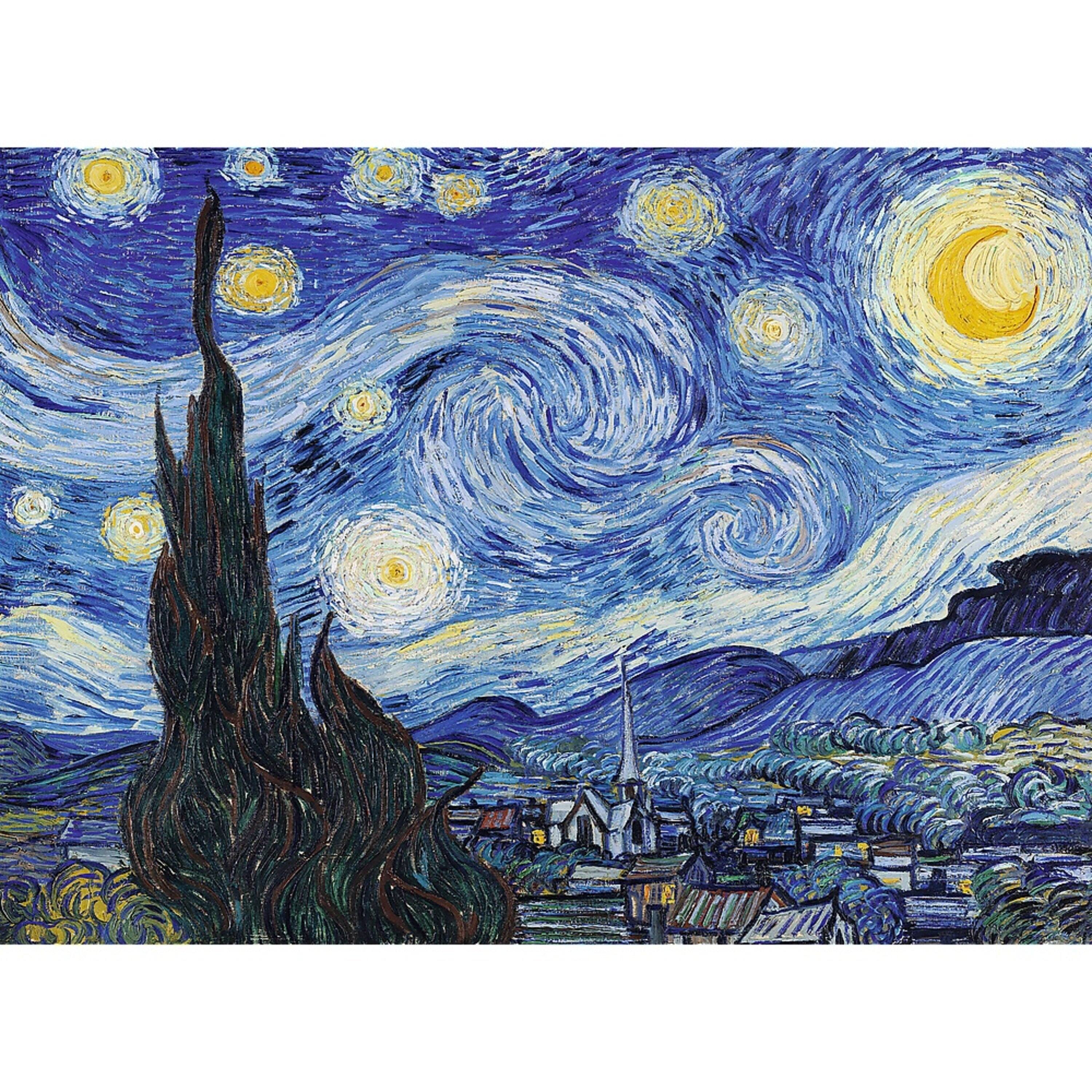 Alt View 1. Trefl - Trefl Wood Craft 200 Piece Wooden Puzzle - The Starry Night - Vincent van Gogh.