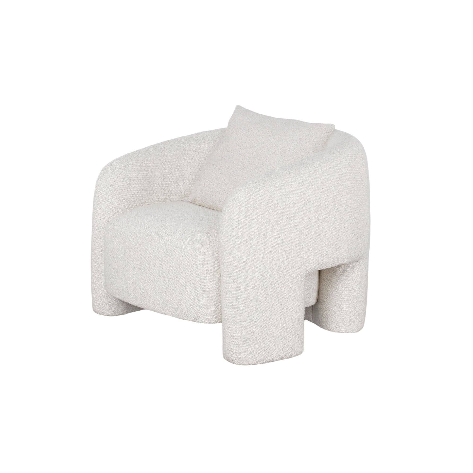 Alt View 4. Manhattan Comfort - Sylvia Modern Glam 3-Piece Sofa Set - Ivory.