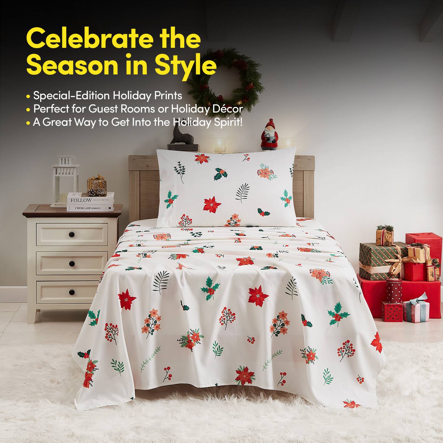 Celebrate the Season in Style

- Special-Edition Holiday Prints
- Perfect for Guest Rooms or Holiday Décor
- A Great Way to Get Into the Holiday Spirit!

FOLLOW CHINA