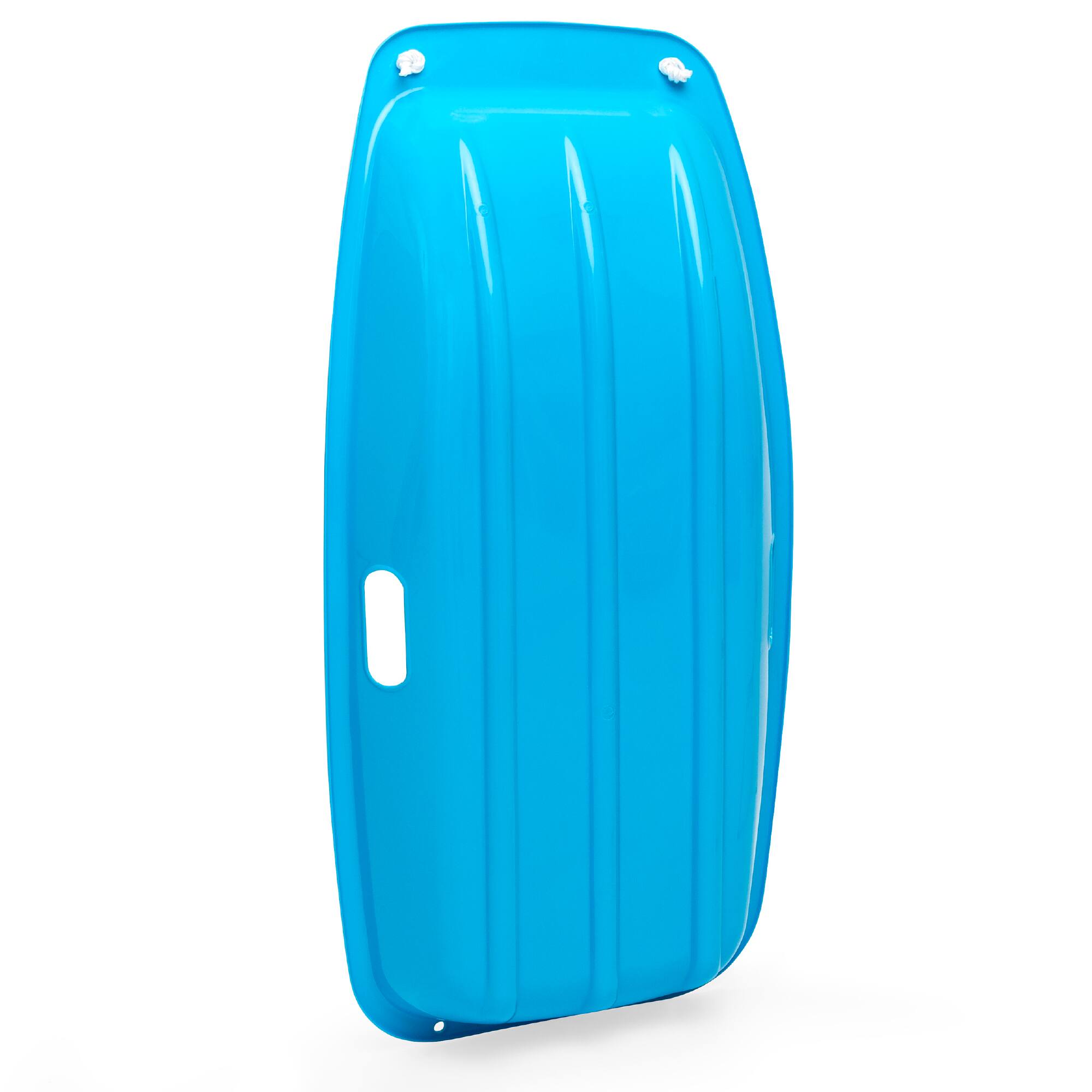 Alt View 2. Best Choice Products - Best Choice Products 35in Kids Outdoor Plastic Sport Toboggan Winter Snow Sled Board w/ Pull Rope, 2 Handles - Ice Blue - Ice Blue.