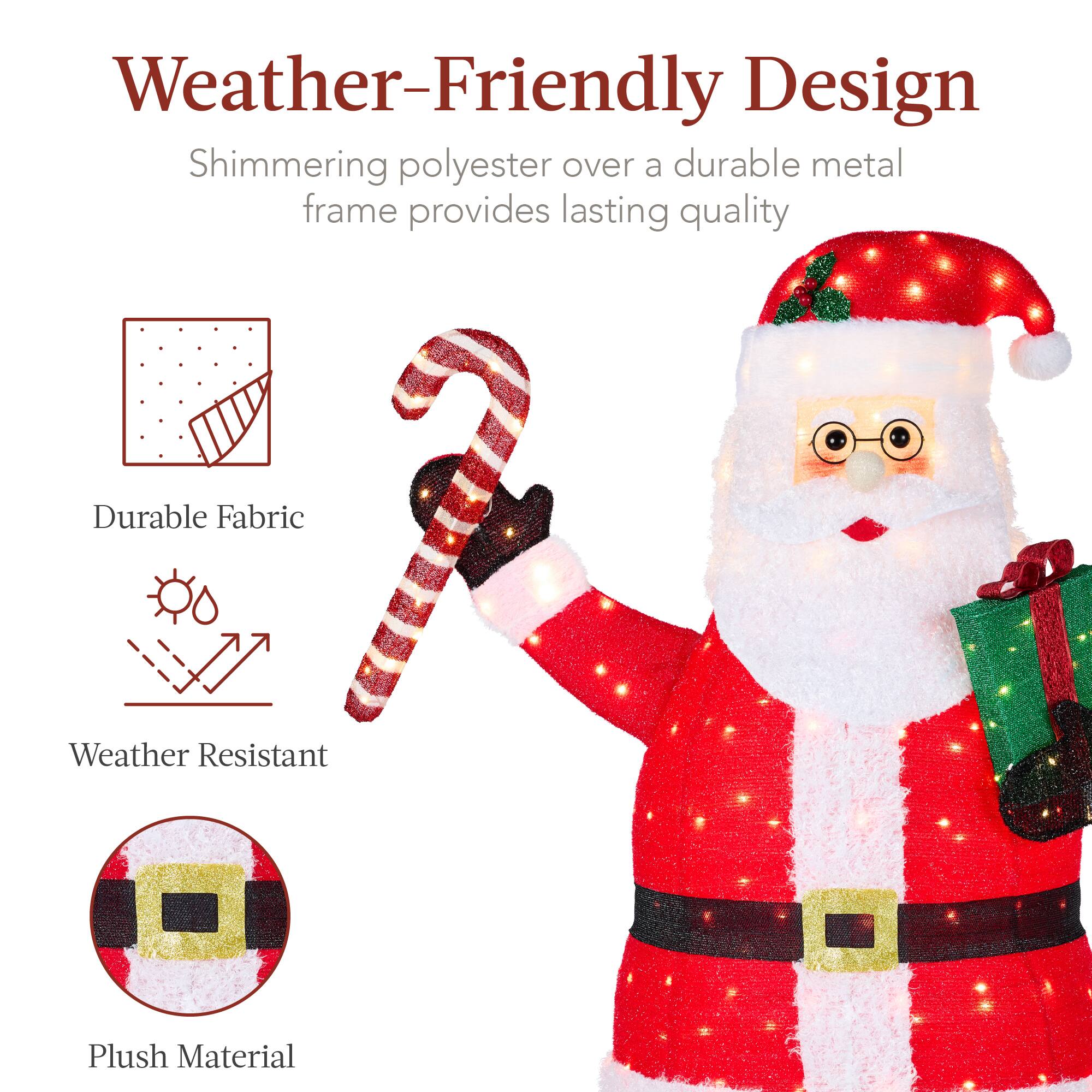 Weather-Friendly Design

Shimmering polyester over a durable metal frame provides lasting quality

- Durable Fabric
- Weather Resistant
- Plush Material