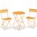 Front. Best Choice Products - Best Choice Products 3-Piece Small Bistro Set, Folding Patio Furniture Set of 2 Chairs and Table - Marigold - Marigold.