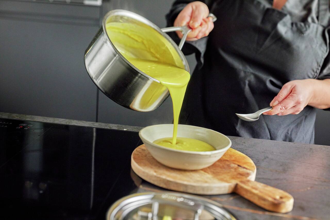 Alt View 6. Demeyere - Demeyere Industry 5-Ply 2-qt Stainless Steel Saucepan - Stainless Steel.