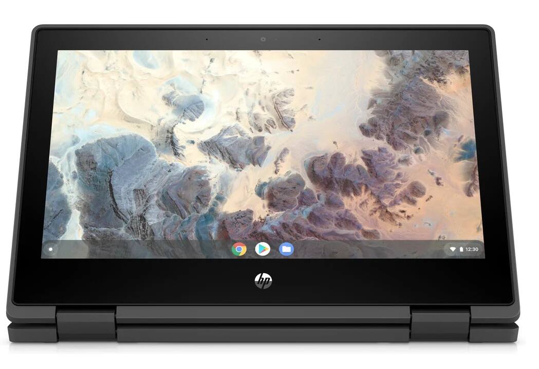 Alt View 2. HP - Chromebook x360 11 G4 Education Edition 11.6" Intel Celeron N5100 1.1 GHz 8GB RAM 64GB eMMC with PEN ChromeOS - Black.