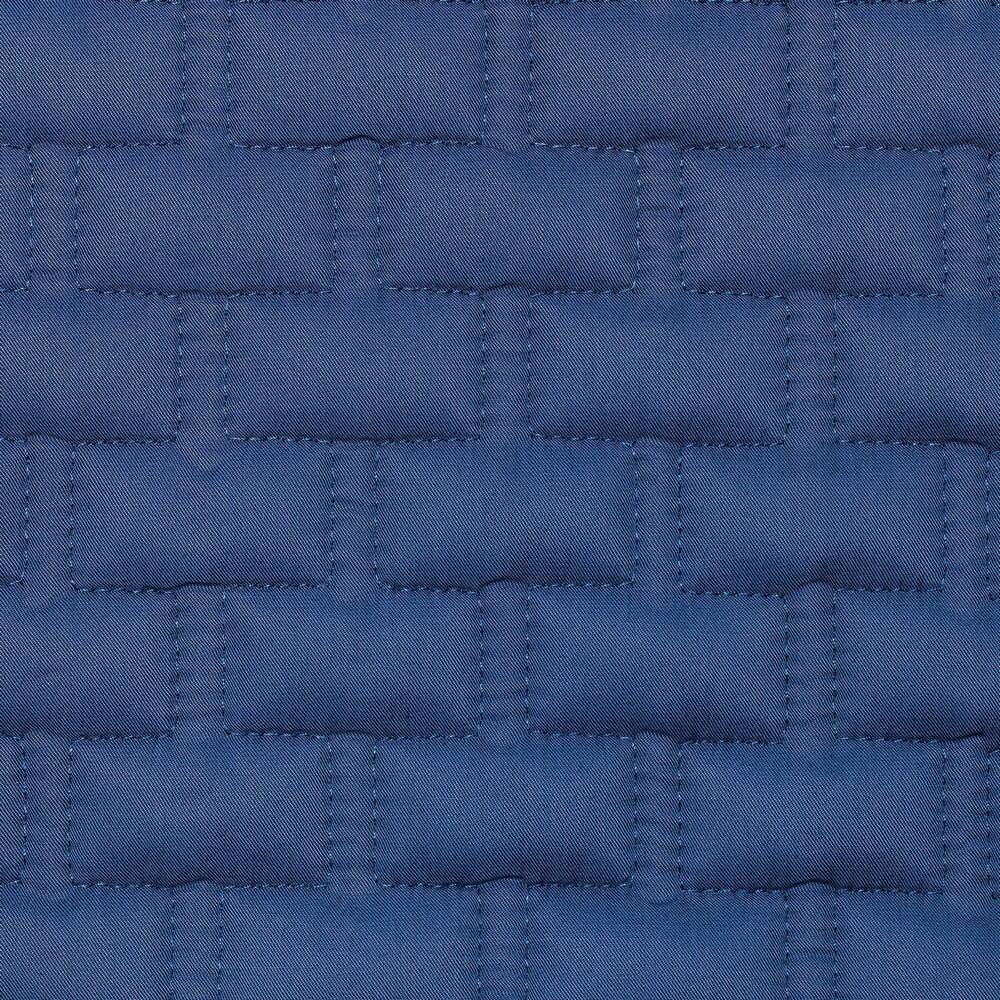 Alt View 5. BedVoyage - Quilted Coverlet - 100% Viscose from Bamboo - Cooling & Lightweight - Indigo.