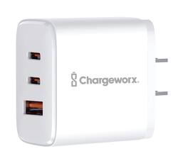 Chargeworx - 48W dual port A+C PD wall charger - White